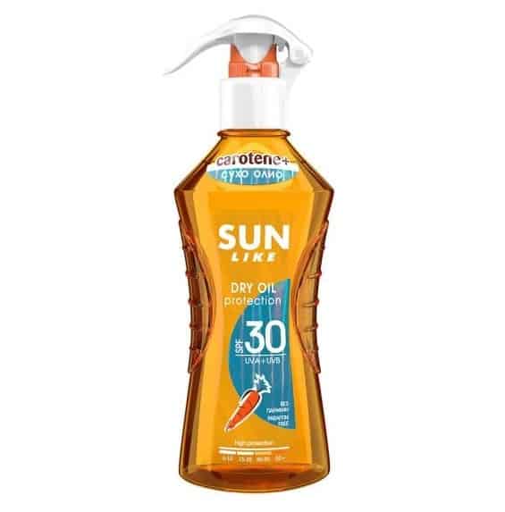 Плажно олио Sun Like сухо SPF 30 200мл