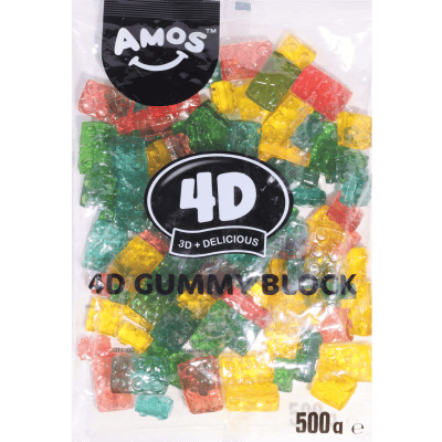 Желирани бонбони Amos блокчета 500гр