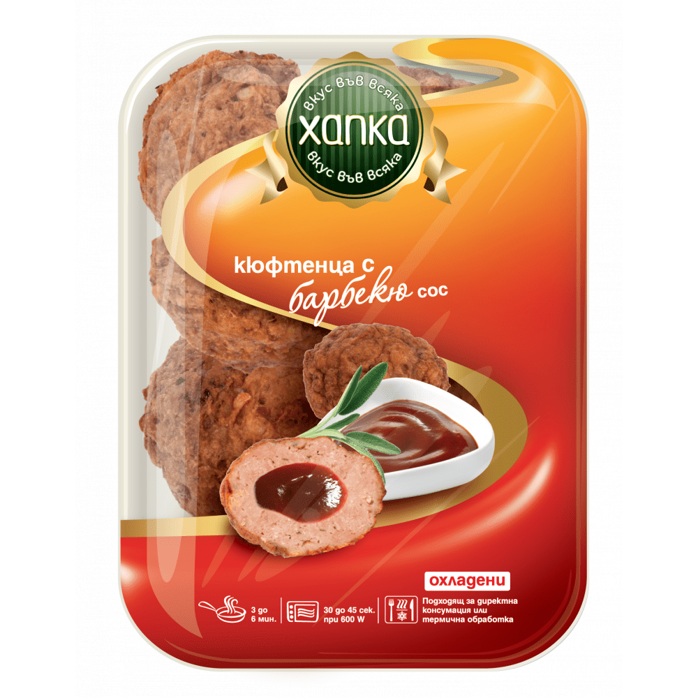 Хапки кюфтенца с барбекю сос 220гр