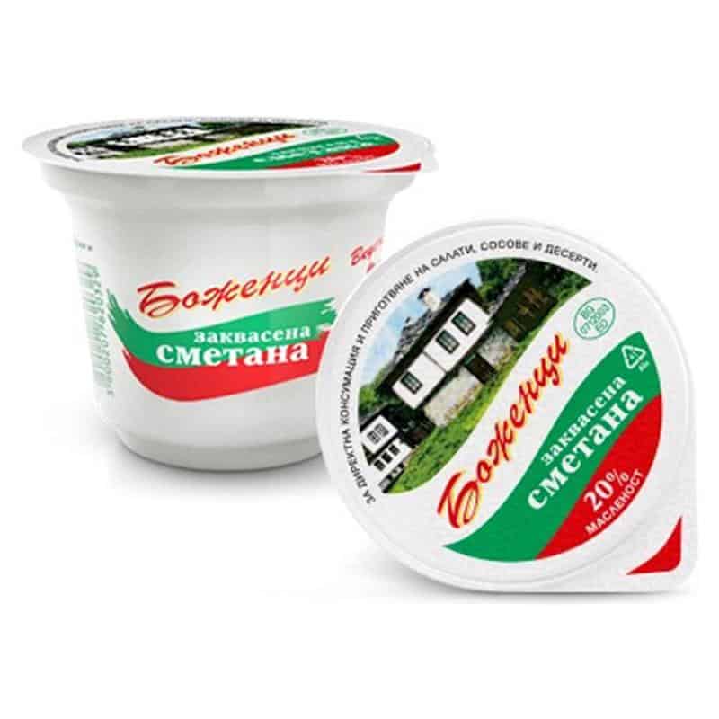 Заквасена сметана Боженци, 200 гр.