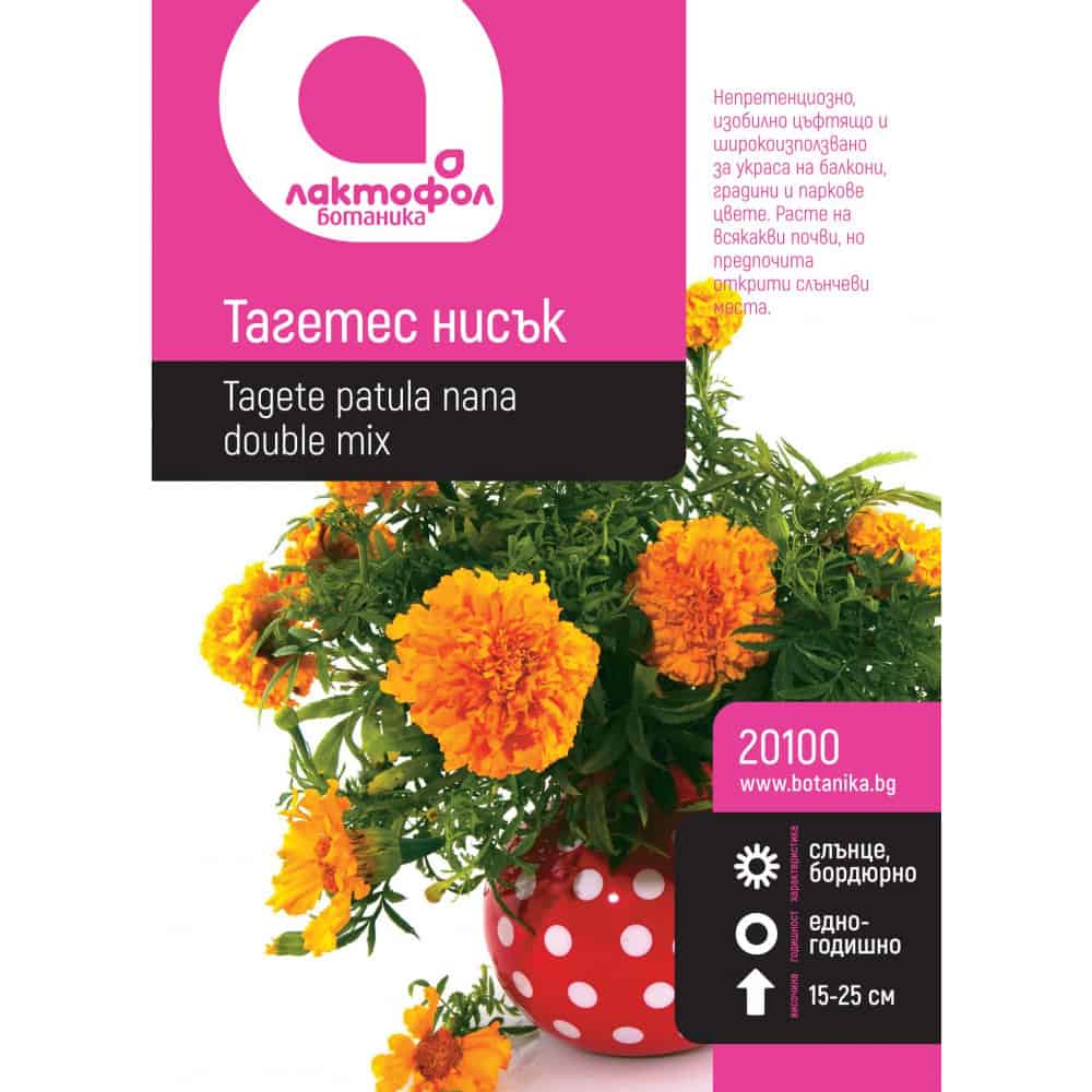 Семена Тагетес нисък Лактофол ботаник 