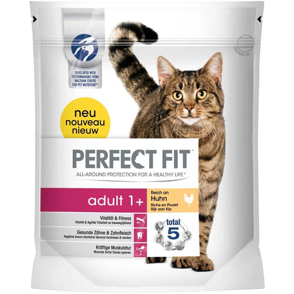 Храна за котки Perfect fit adult пиле, 750 гр