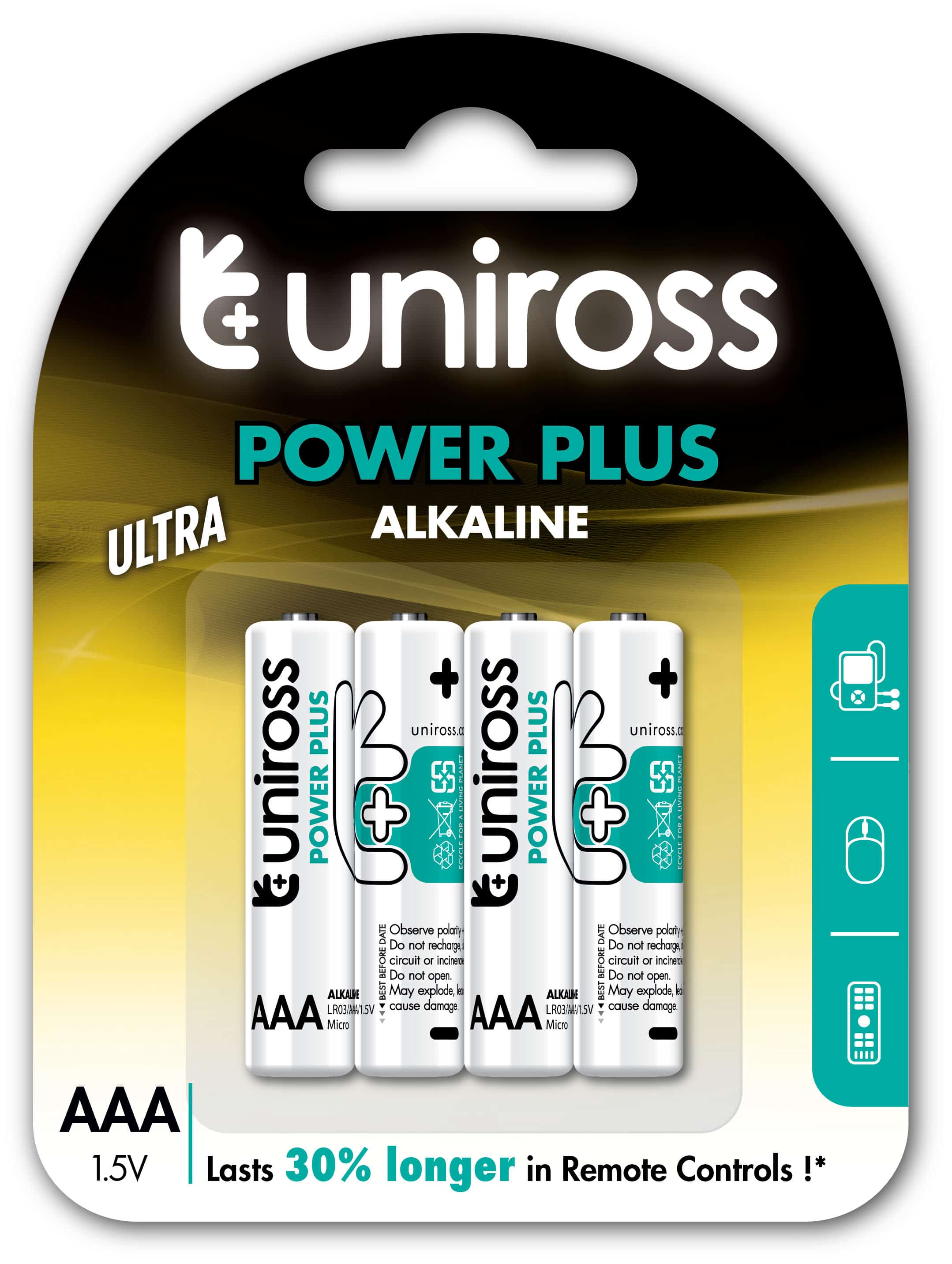 Батерии Uniross AAA Power Plus 4 бр