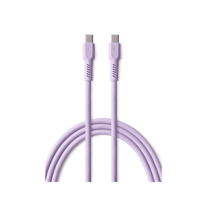 Кабел colorum usb-c - usb-c 1,8m лавандула