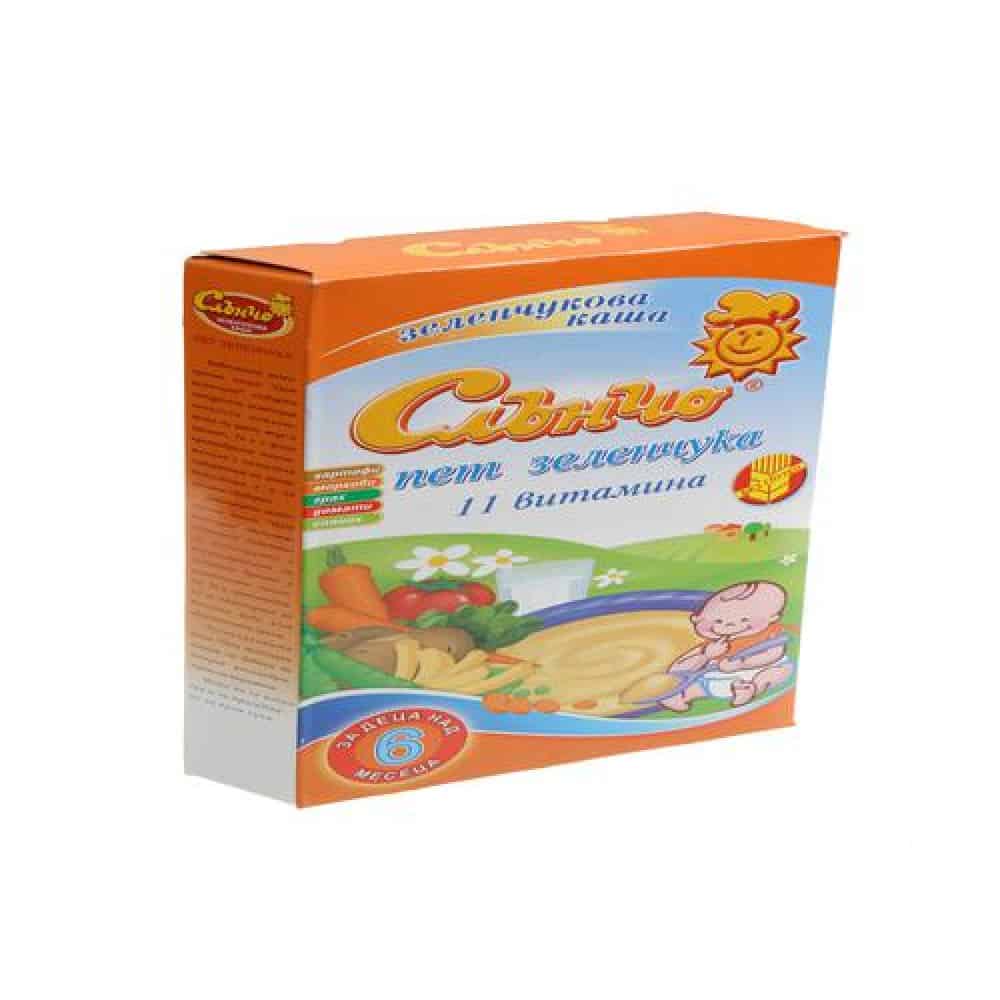Каша мл. Слънчо пет зеленчука 200гр