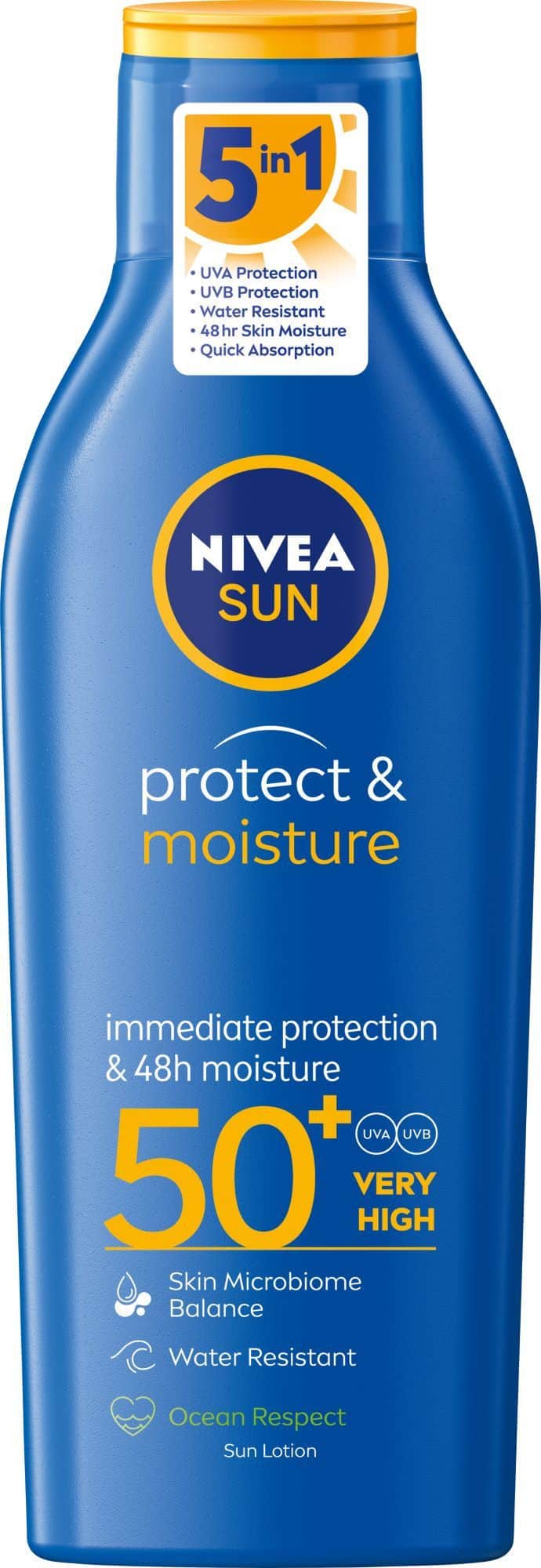 Лосион слънцез.Nivea прот. SPF50+ 200мл