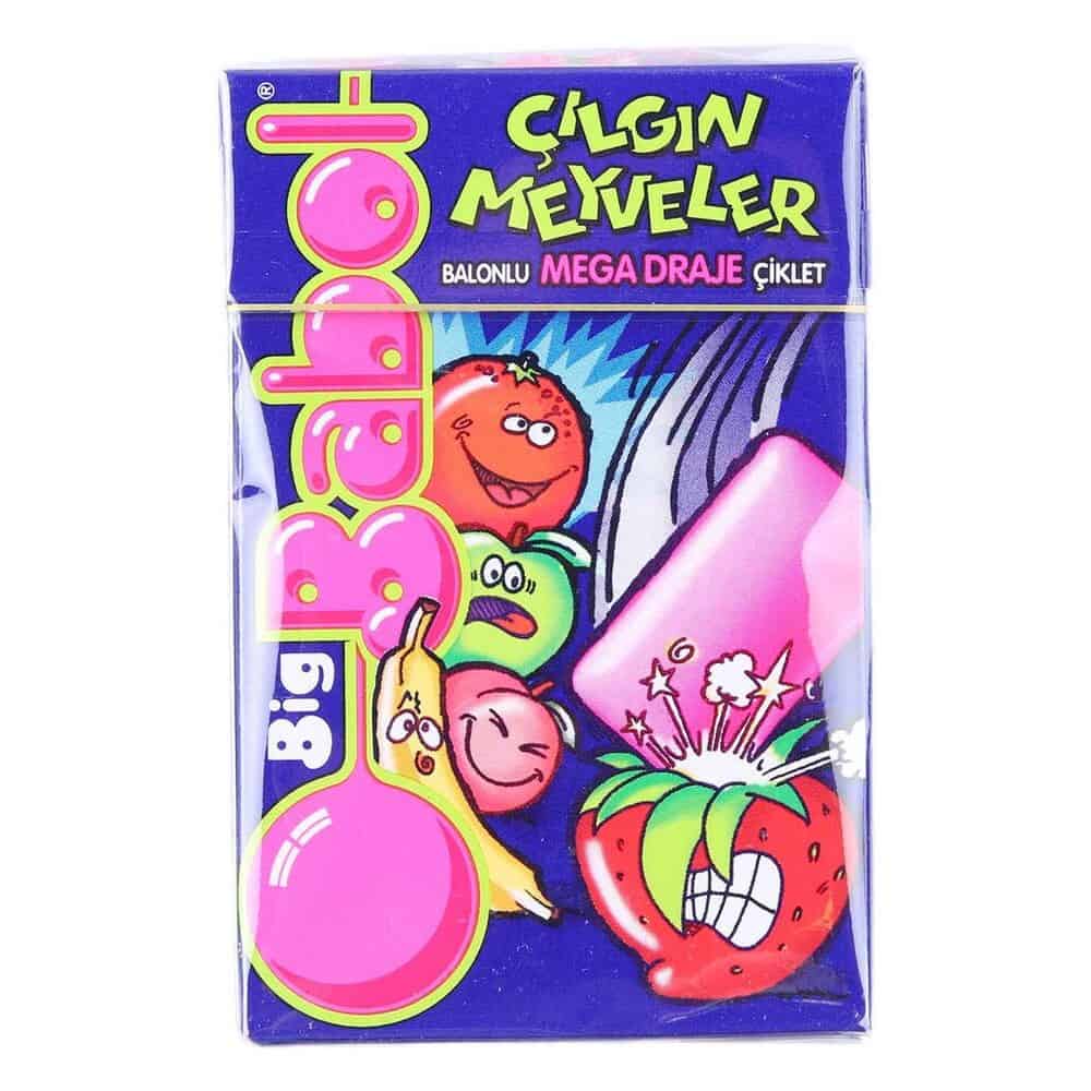 Дъвки Chupa Chups Big Babol Crazy Fruits 36 гр