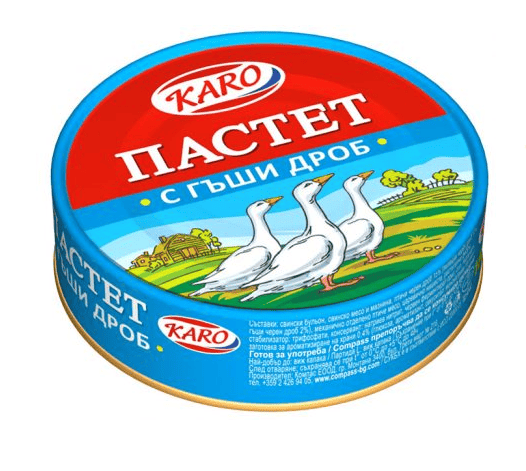 Пастет с гъши дроб Каро 300гр