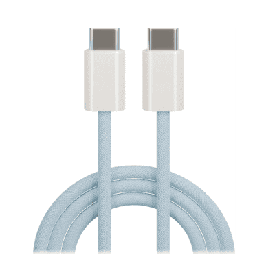 Кабел maxlife usb-c usb-c 20w 1м син