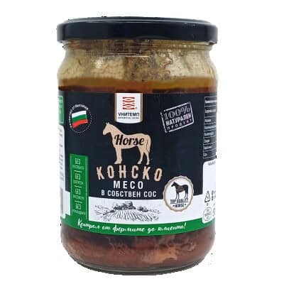 Конско месо в собстнев сос Унитемп 580мл