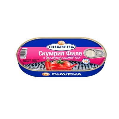 Скумрия Диавена филе в подлютен сос 180гр