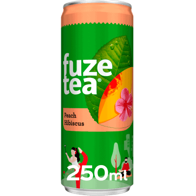Студен чай Fuzetea праскова кен 0.25л