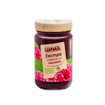 Конфитюр Cima Малина с парченца плод 360гр