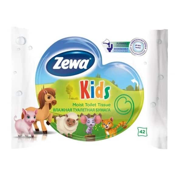 Влажна тоалетна хартия Zewa Kids 42 броя