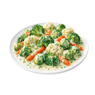 Зеленчуци в сметанов сос Деликат