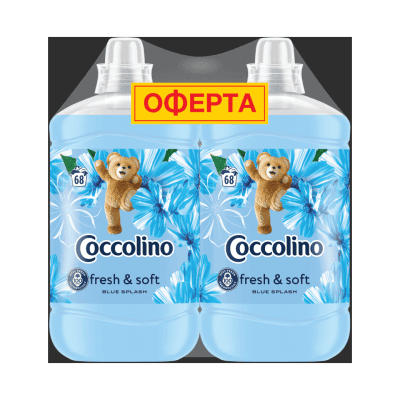 Омекотител Coccolino Синьо петно 2х1,7л