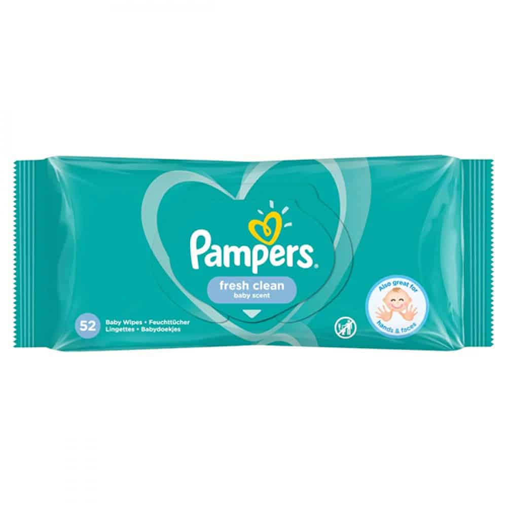 Влажни кърпи Pampers Baby Fresh 52 бр