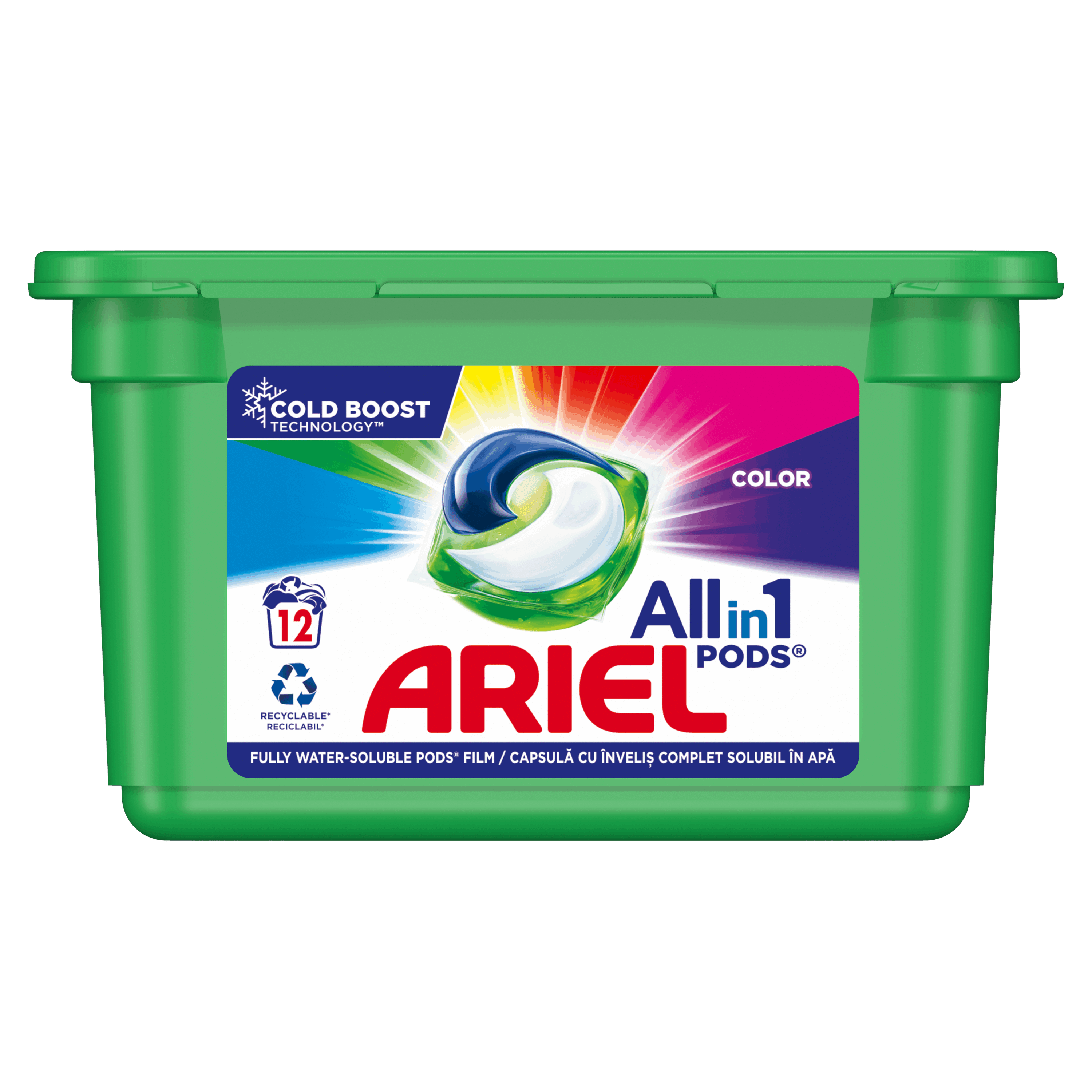 Капсули Ariel 3в1 Колор 12бр