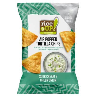 Чипс тортила rice up сметана/лук 60гр