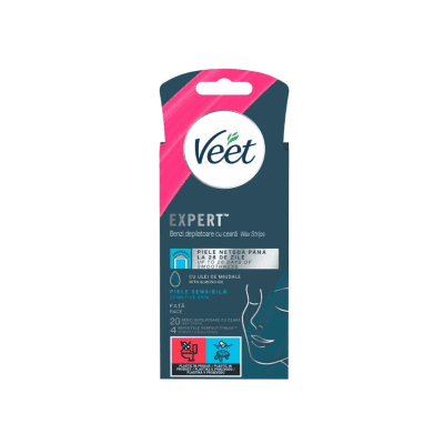Депил.ленти за лице Veet чувств.кожа 20бр