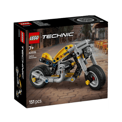 Lego technic 42225  жълт мотоциклет