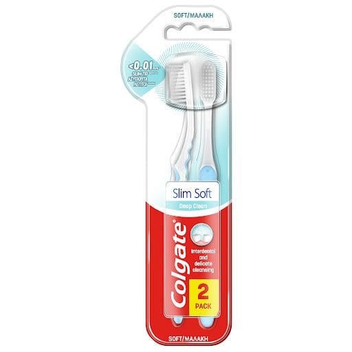 Четка за зъби Colgate Slim Soft, 2 броя