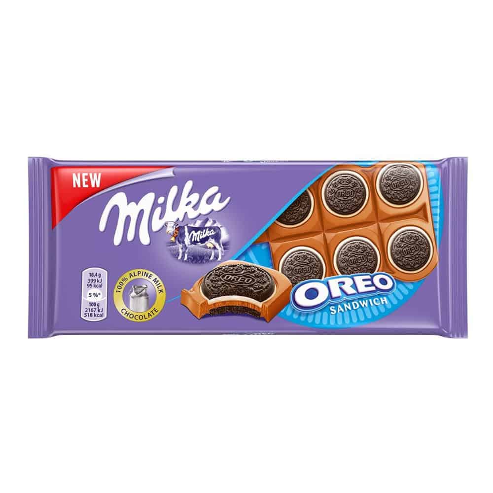 Шоколад Milka Oreo сандвич 92 гр