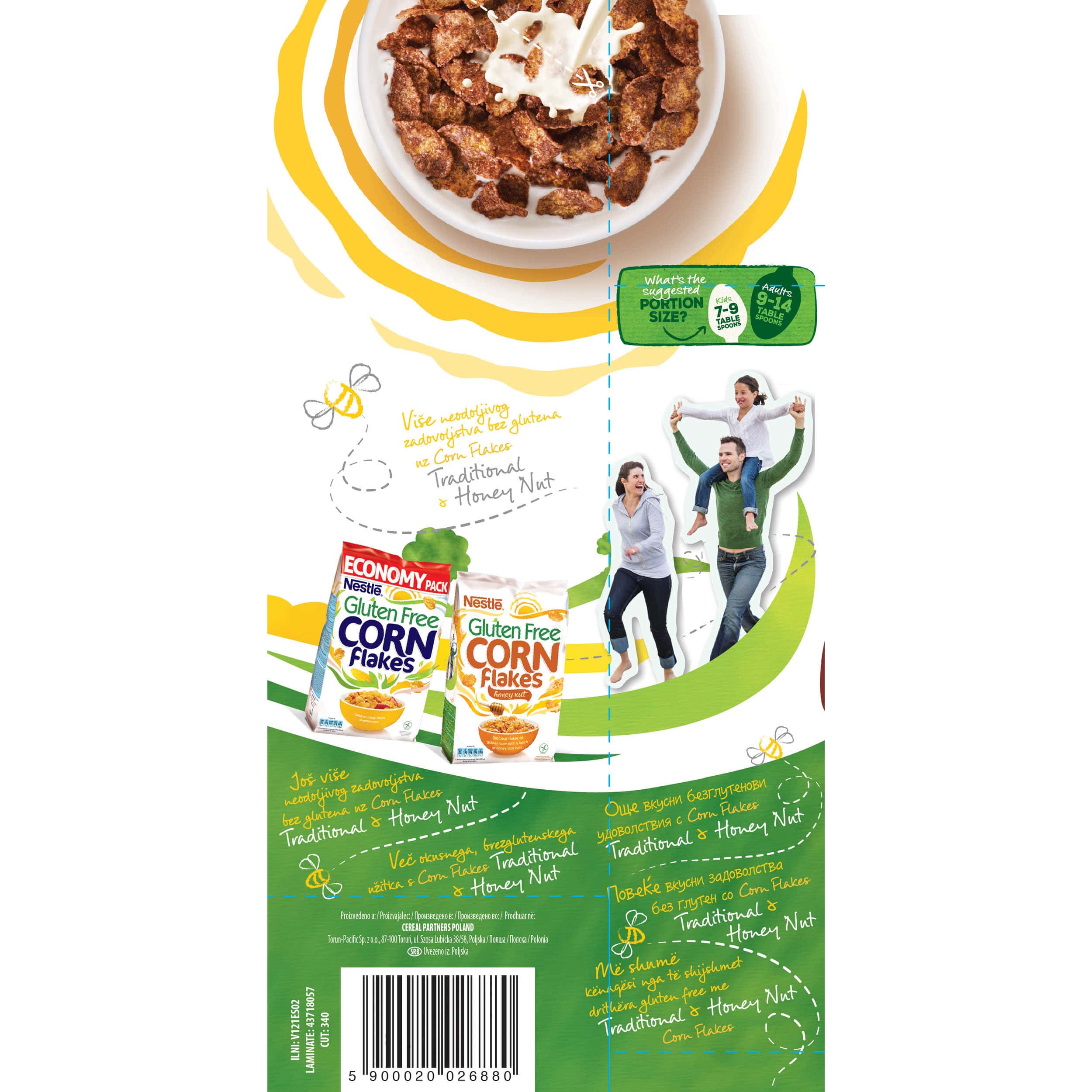 Корнфлейкс Nestle GF Шоколад 450гр