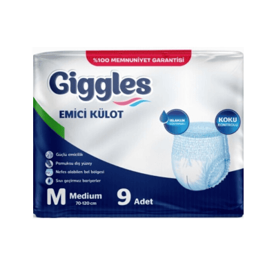 Пелени гащи за възр.Giggles р-р M 9бр