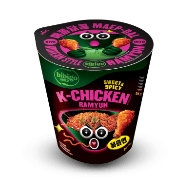 Инст.нудли bibigo сладко/пик.пиле 97.5гр 
