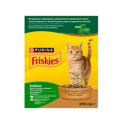 Храна Фрискис дом. котка пиле/з-ци 270гр