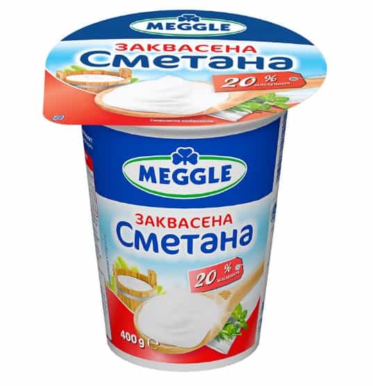 Сметана Meggle, заквасена, 400 гр.