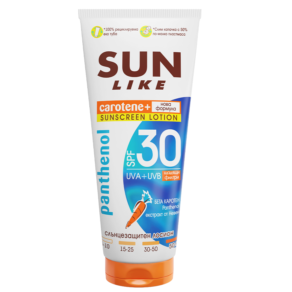 Лосион слънцез.Sun Like SPF 30 еко 150мл