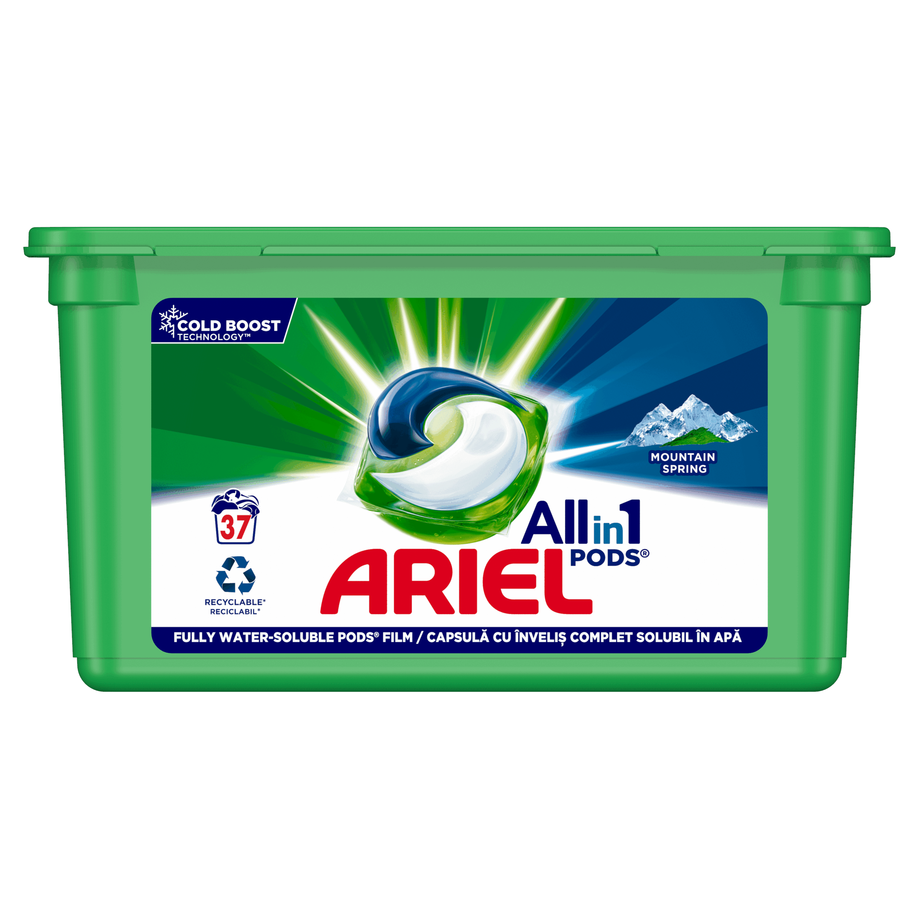 Капсули Ariel 3в1 Mauntain spring 37 бр