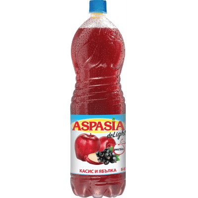 Плодова напитка Aspasia касис и ябълка 2л