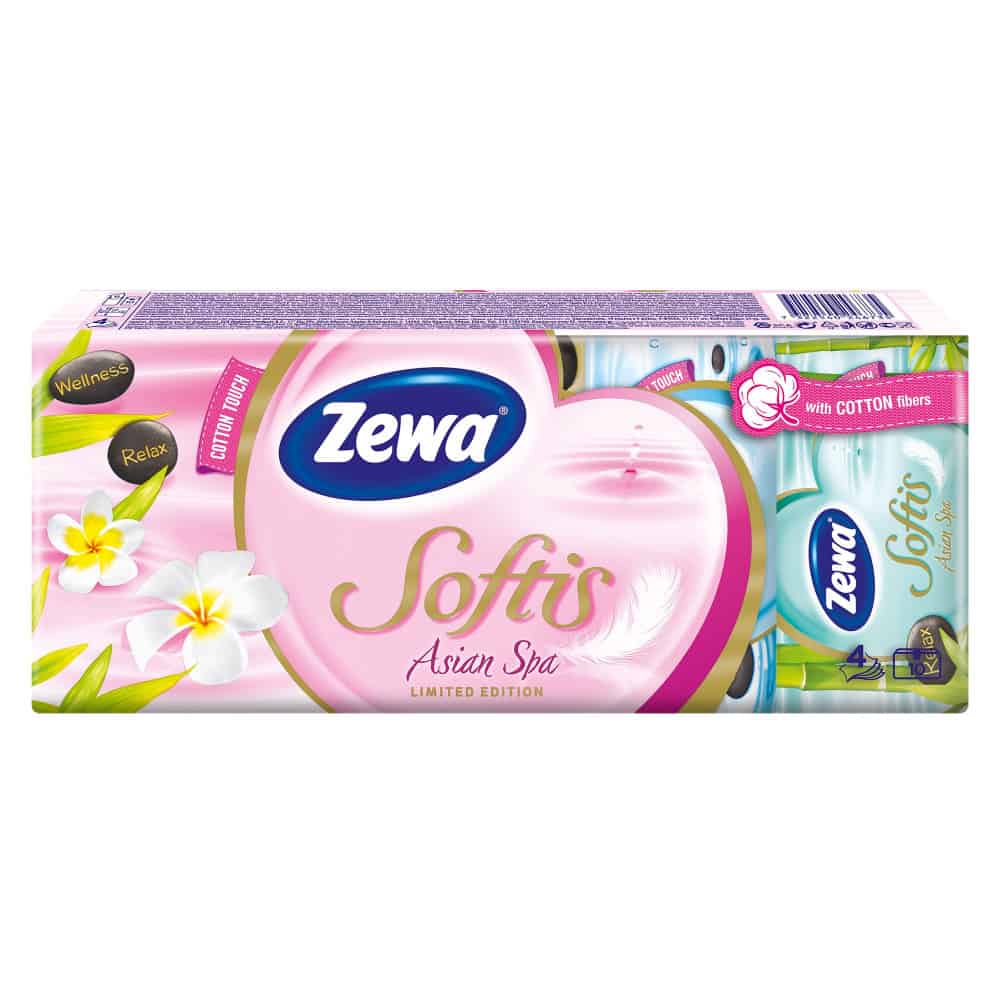 Носни кърпички Zewa Softis Asia Spa 10 бр.