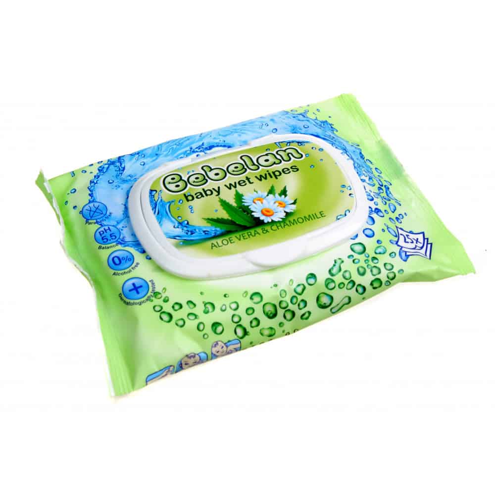 Влажни кърпи Bebelan Алое и Лайка 24 бр