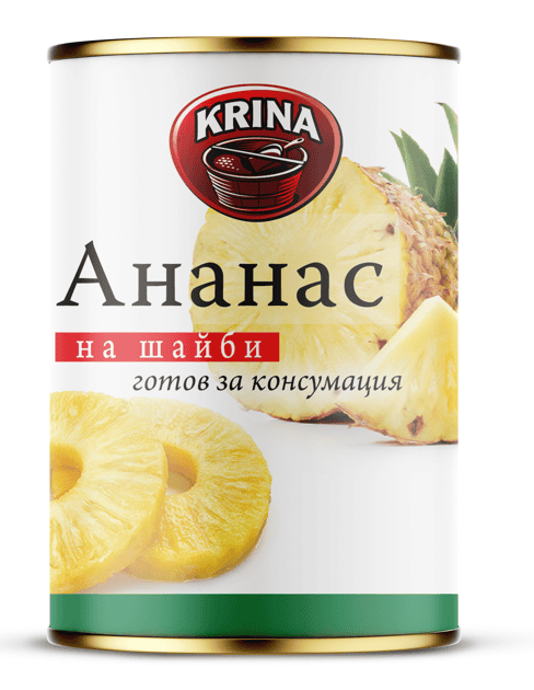 Ананас на шайби Крина 565гр