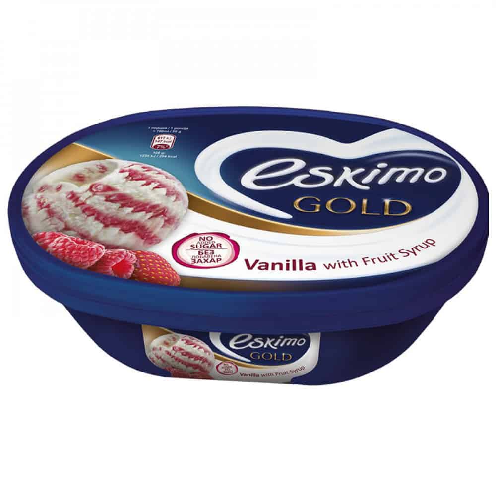Сладолед Eskimo Gold 0% захар, 450 гр