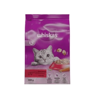 Храна Whiskas говеждо и моркови 300гр