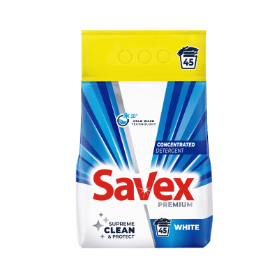 Прах Savex 2 в 1 бяло пране 3,6кг/45пр