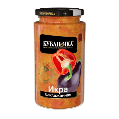 Икра от патлажан 360гр кубаночка