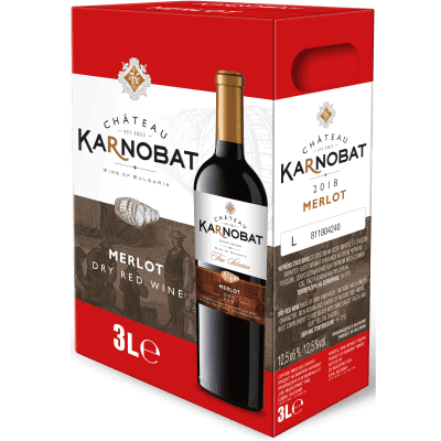 Червено вино Chateau Karnobat Мерло 3л