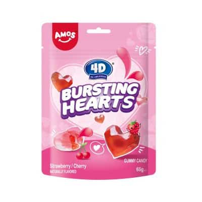 Бонбони жел.амос сърца ягода/череша 65гр