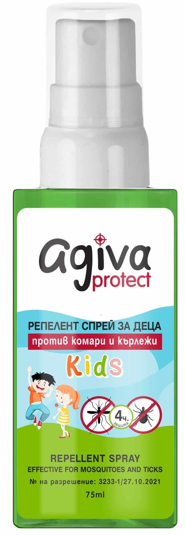 Спрей п/в кърлежи и комари Agiva Kids 75мл