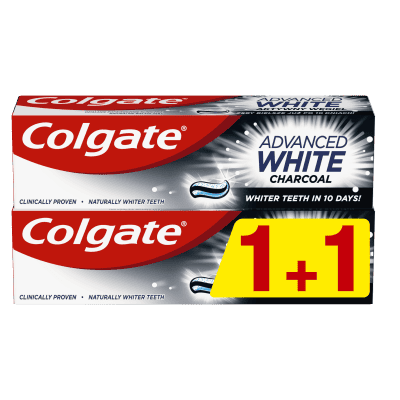 Паста Colgate Adv White Charcoal 75мл 1+1