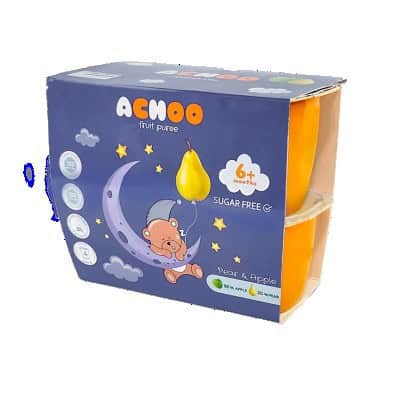 Пюре плодово ачу ябълки/круши 400гр