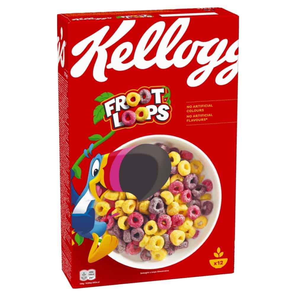 Зърн. Закуска Kellogg's Froot Loops 375гр 