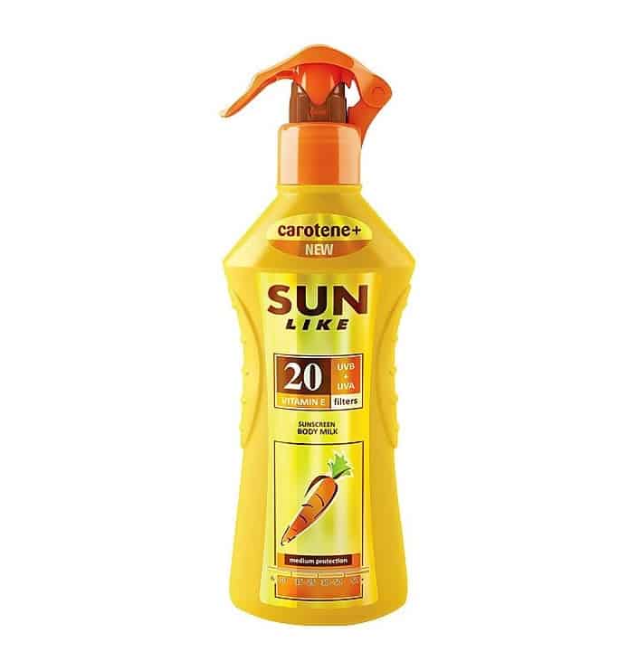 Мляко слънцез.Sun Like spf 20 200мл