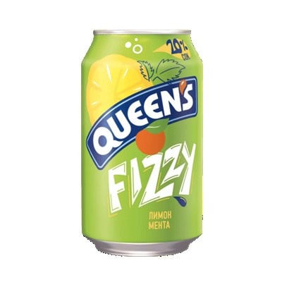 Газ.напитка Queen`s физи лимон+мента 330мл